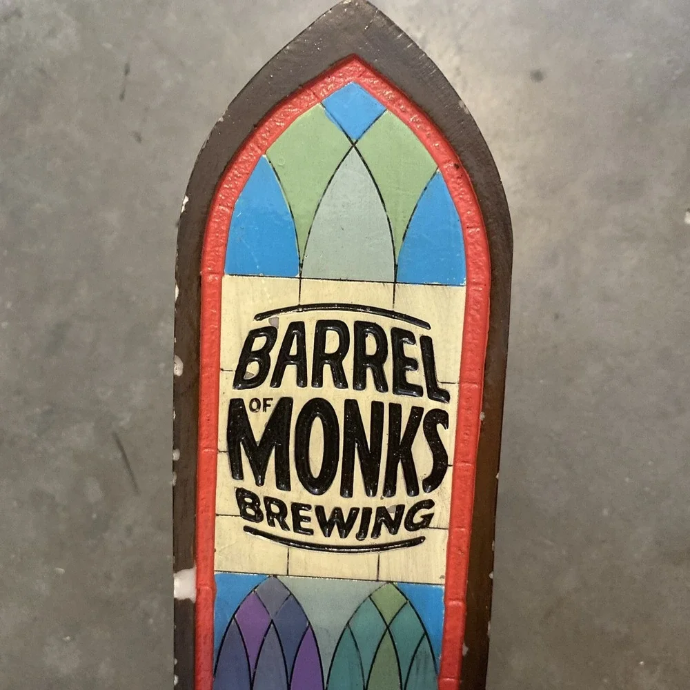 Beer Tap Handle Barrel of Monks Brewing Beer Tap Handle FREE SHIPPING